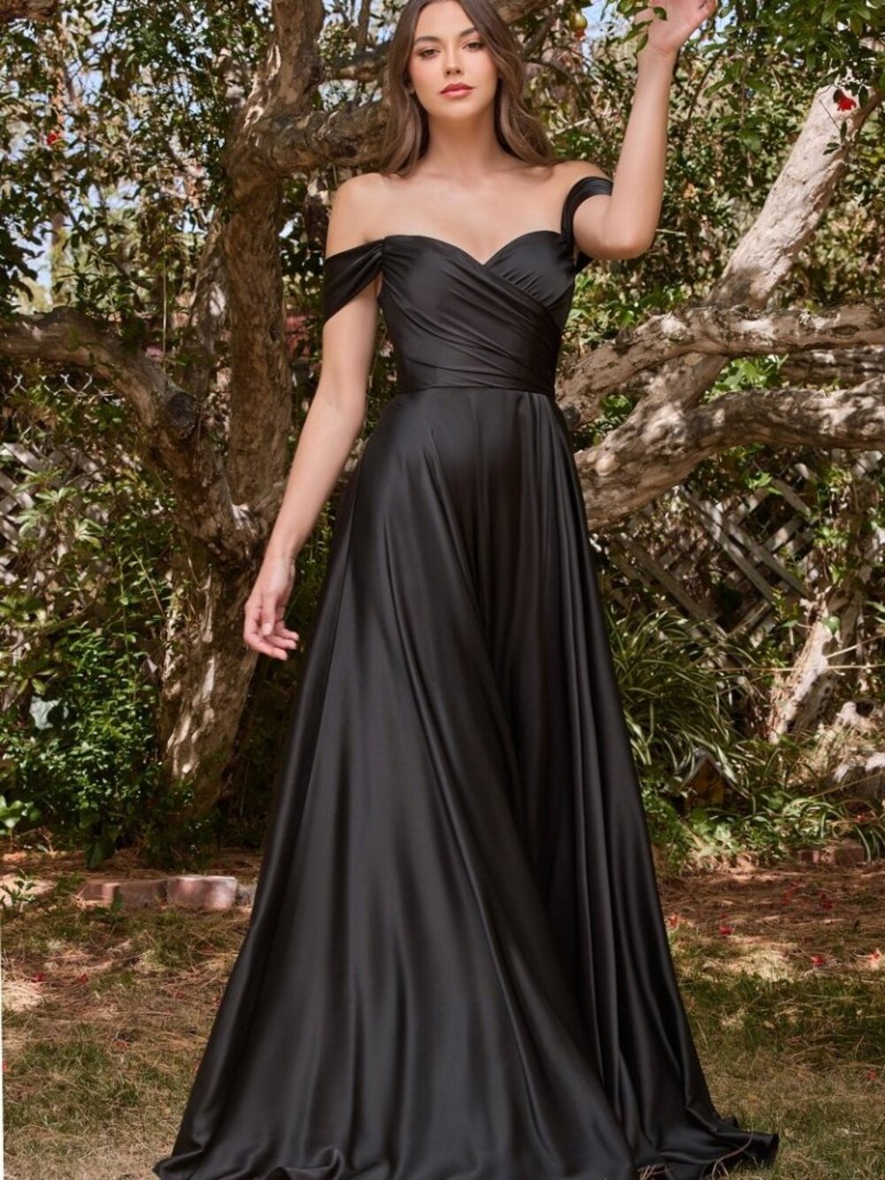 NEW BLACK Evening Gown Floor Length Formal Elegant Stunning 7493